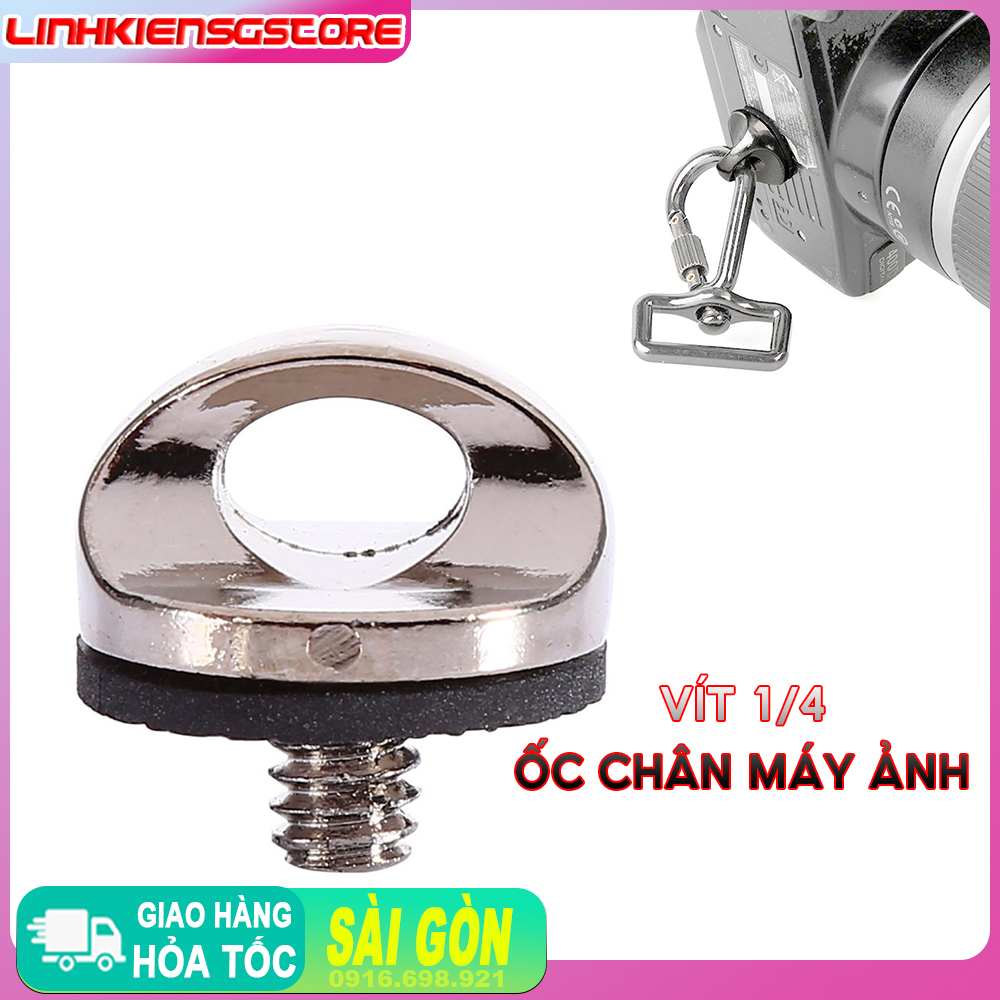 ỐC vặn dây đeo máy ảnh vít nối đinh ỐC vít vòng chữ D 1/4 phụ kiện tripod