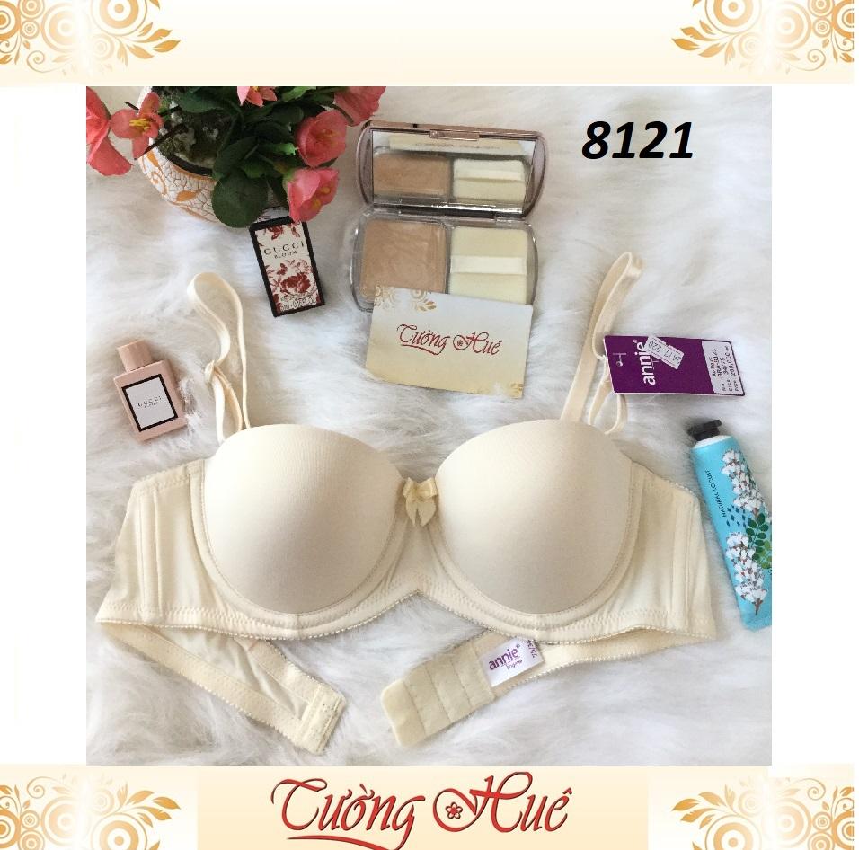 Áo lót nữ annie 8121 trơn cúp ngang mút mỏng