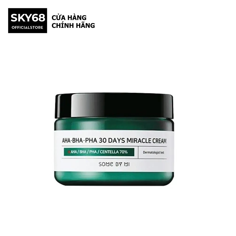 Kem Dưỡng Giảm Mụn Some By Mi AHA-BHA-PHA 30 Days Miracle Cream 50ml
