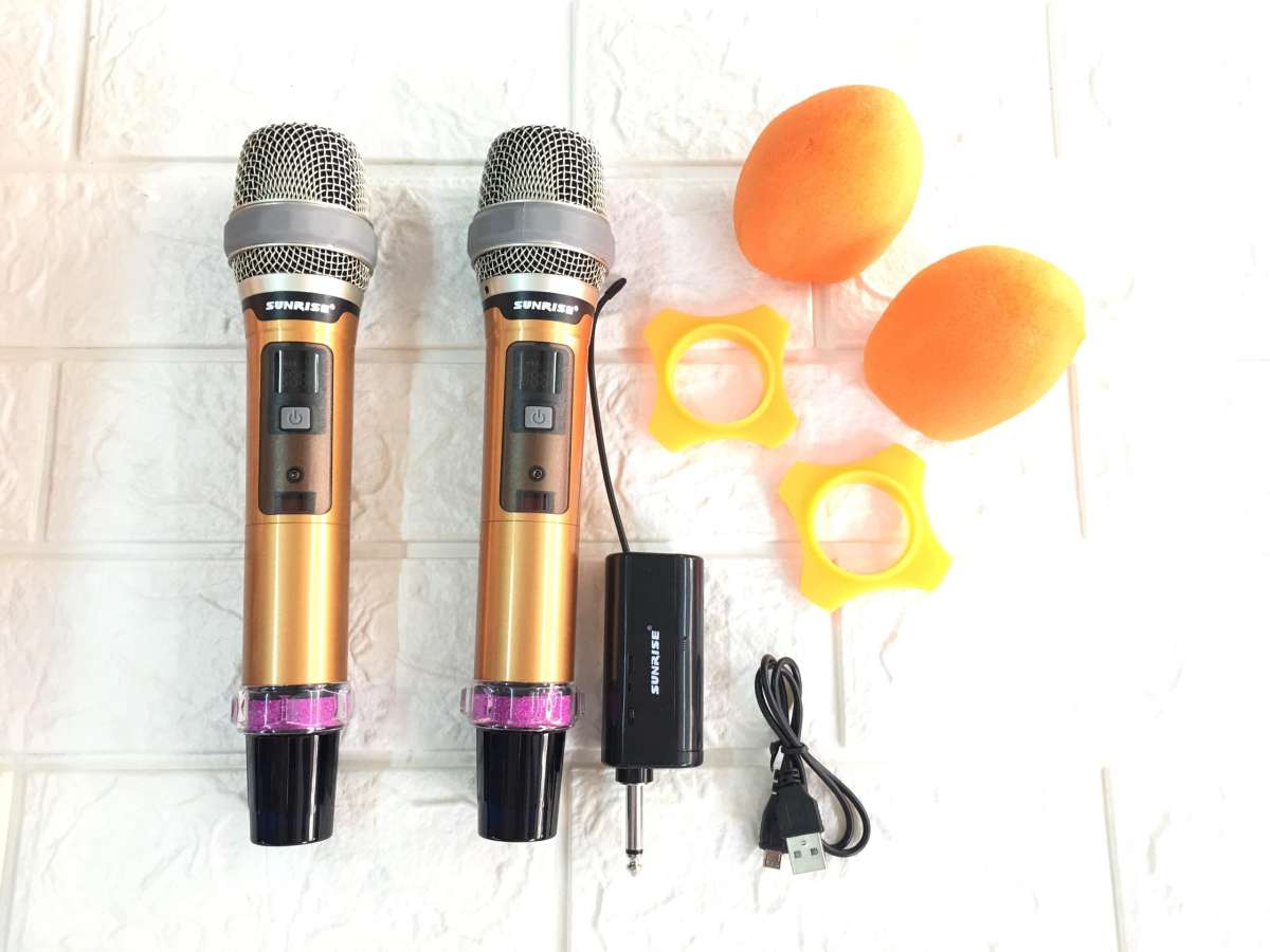 Micro Không Dây Sunrise SM-3 (Loại 2 Mic) – Hàng Chính Hãng