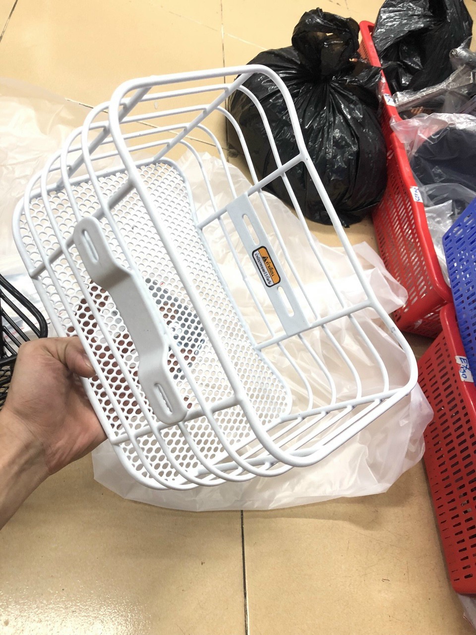 Square Scoopy Front Basket - Motorbike Basket