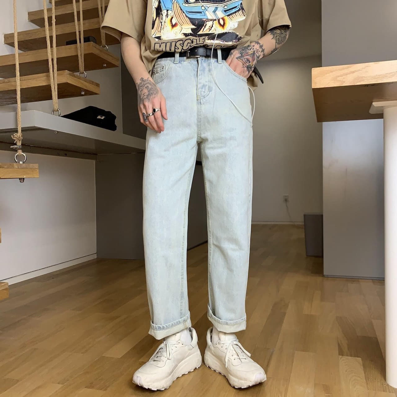 (HOT) 2020 Quần Jean Nam Quần Baggy Nam Thời Trang Phong Cách Unisex Phong Cách Trẻ Trung Năng Động