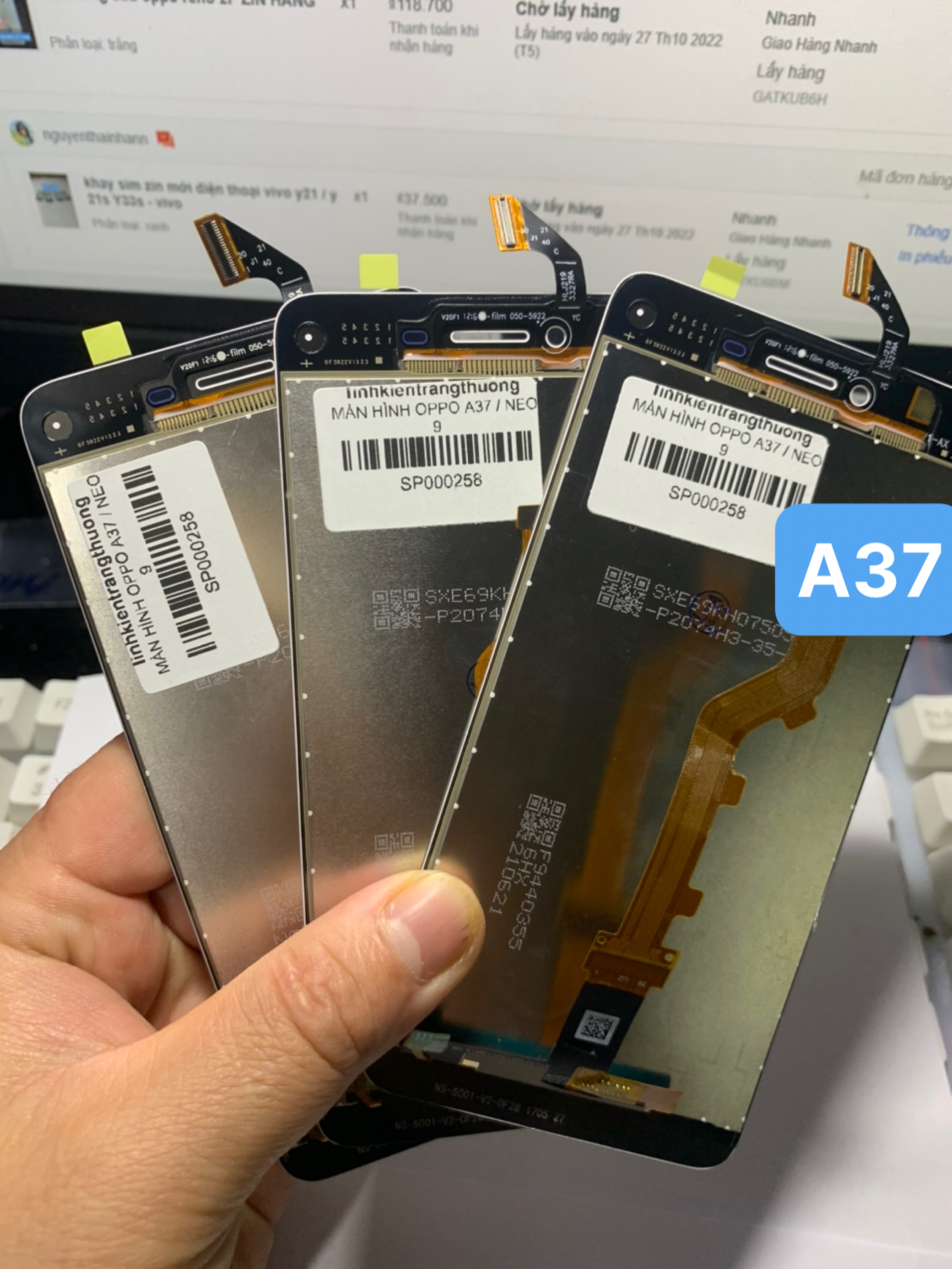 Màn hình zin oppo a37 / neo 9 / tặng kèm 1 tuýp keo, hàng bao test
