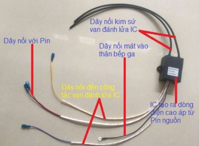 IC đánh lửa bếp ga âm 2 lò