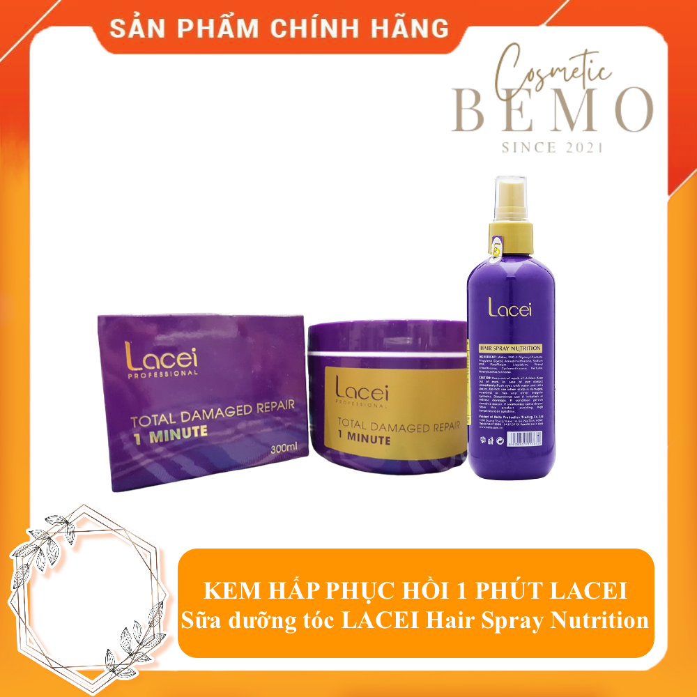 (Combo) Hấp Phục Hồi 1 Phút + Sữa Dưỡng Tóc Lacei