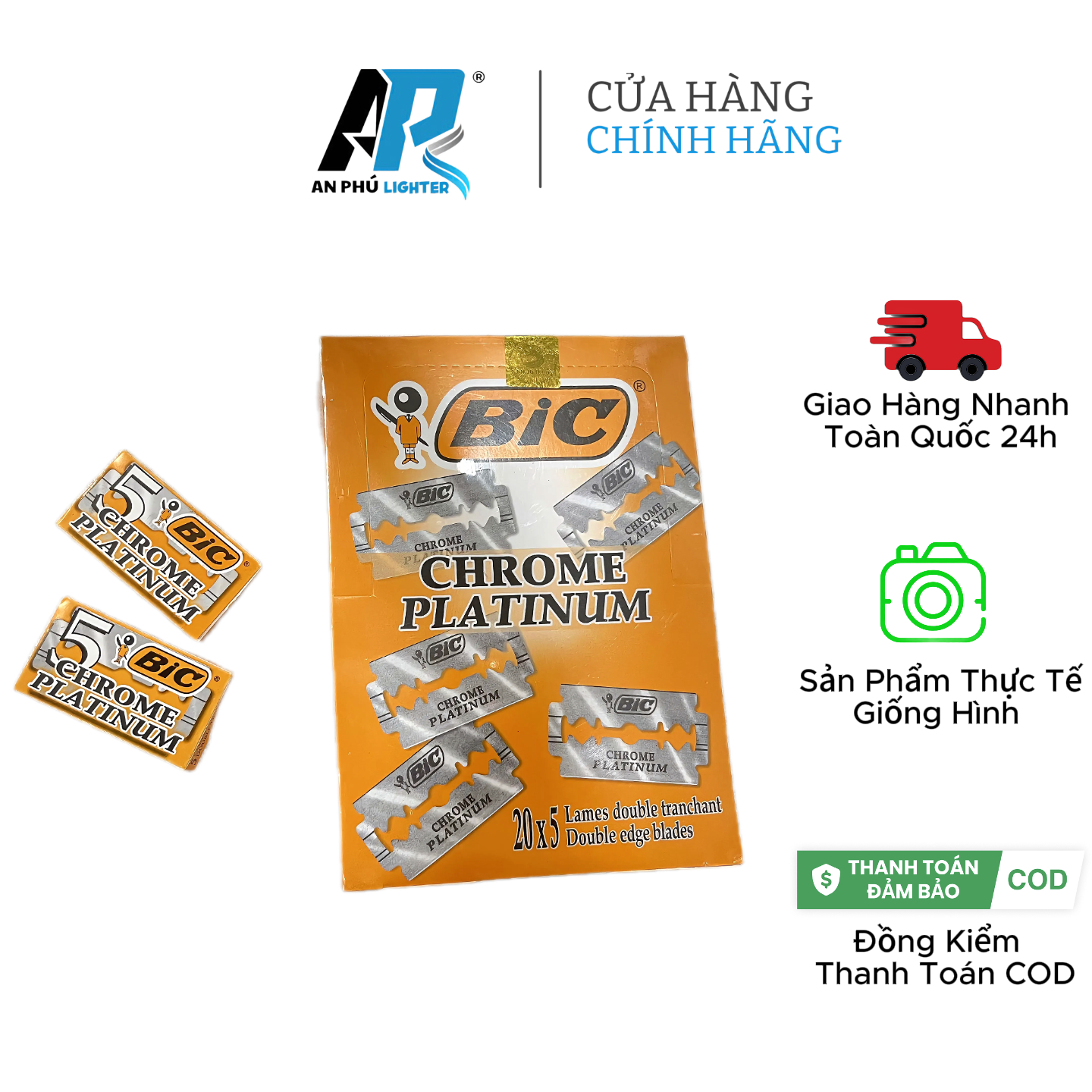 Lưỡi Lam BiC - Hộp 100 Lưỡi - Lam Cạo Râu