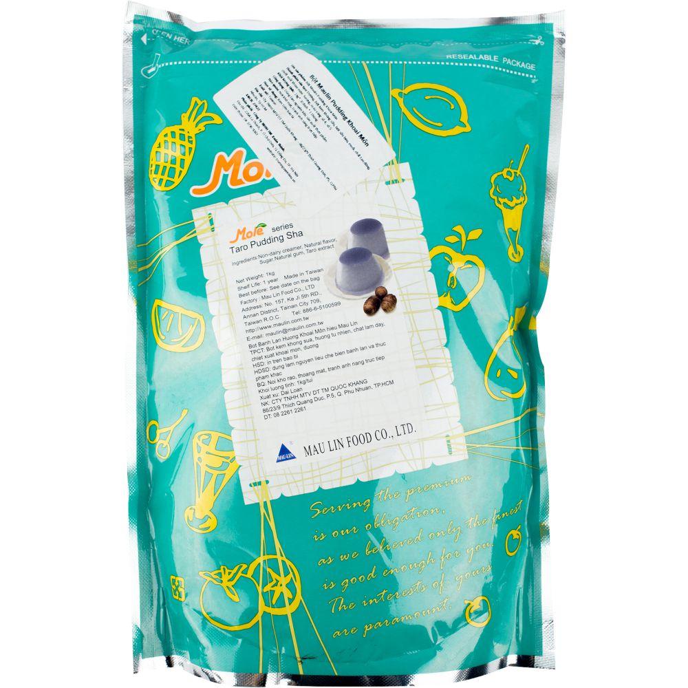 Bột pudding Đài Loan Maulin mole hương khoai môn bịch 1kg - pudding, flan, topping, thạch, rau câu - Gia store