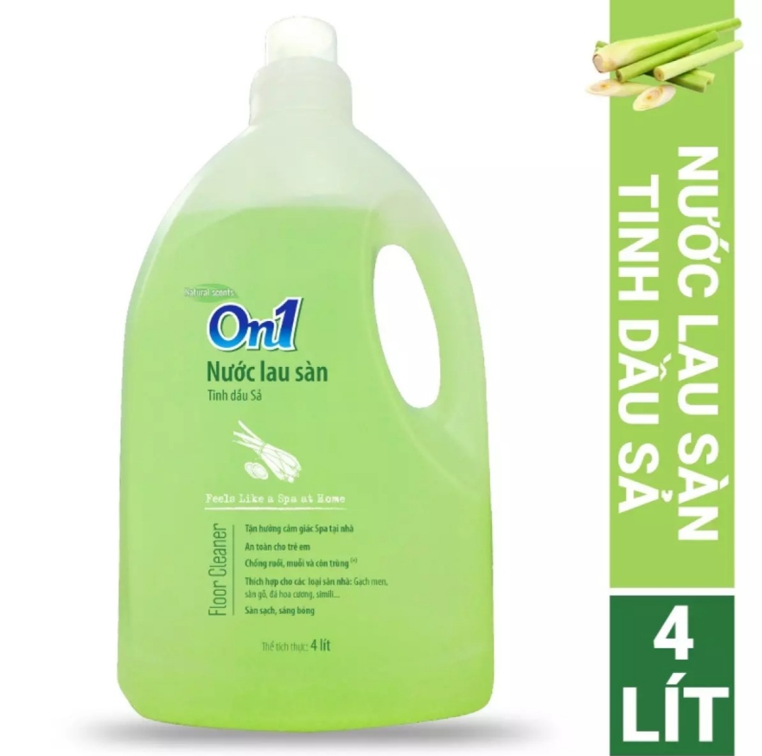 Nước Lau Sàn On1 Tinh Dầu Sả 4 Lít