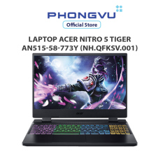 Máy tính xách tay/ Laptop Acer Nitro 5 Tiger AN515-58-773Y (i7-12700H) (NH.QFKSV.001) (Đen) – Bảo hành 12 tháng