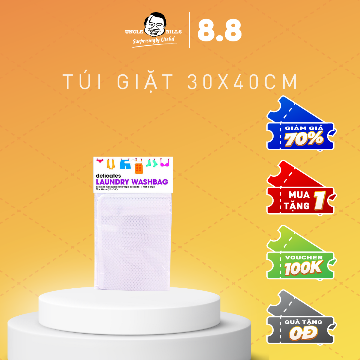 Túi giặt 30x40cm uncle bills bl0007