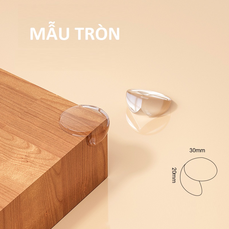 Bịt góc bàn, bịt cạnh silicon bàn an toàn cho bé