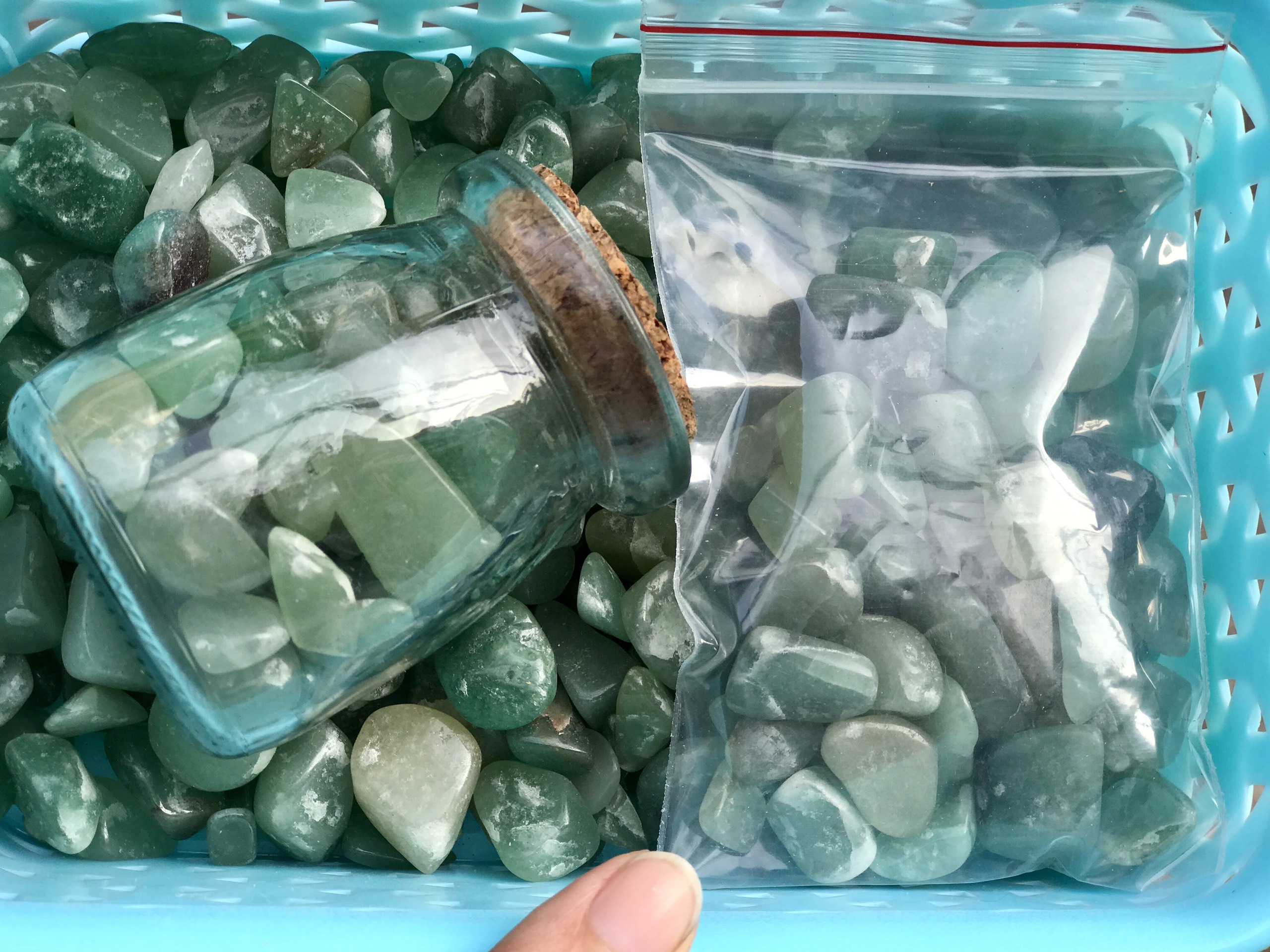 Đá vụn thạch anh xanh - Đá vụn aventurine - Đá thanh tẩy