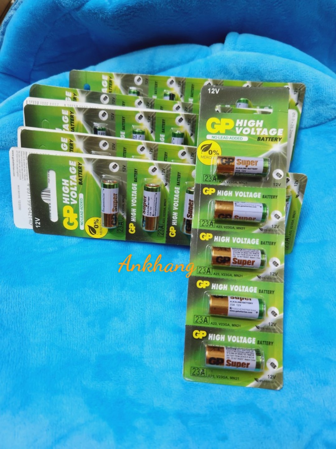 Combo 5 Pin 23A /A23 GP 12V Alkaline sử dụng cho chuông cửa, remote cửa cuốn