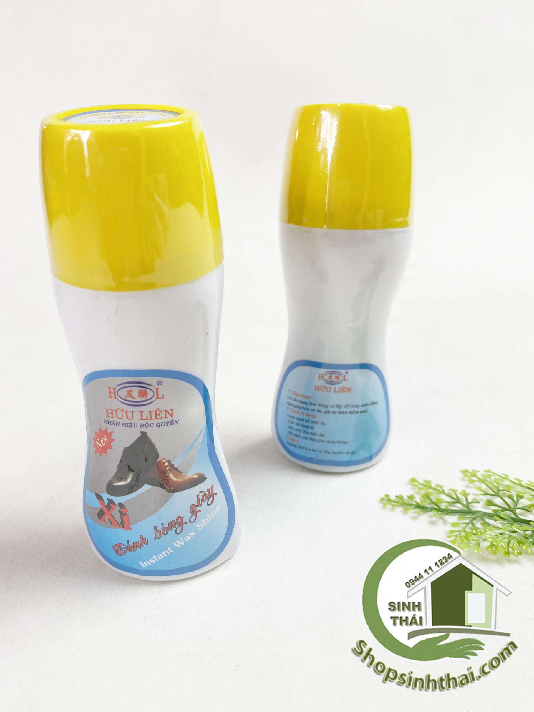 [HCM]Xi đánh giày dạng nước có đầu mút xốp - xi bóng nước màu vàng da bò