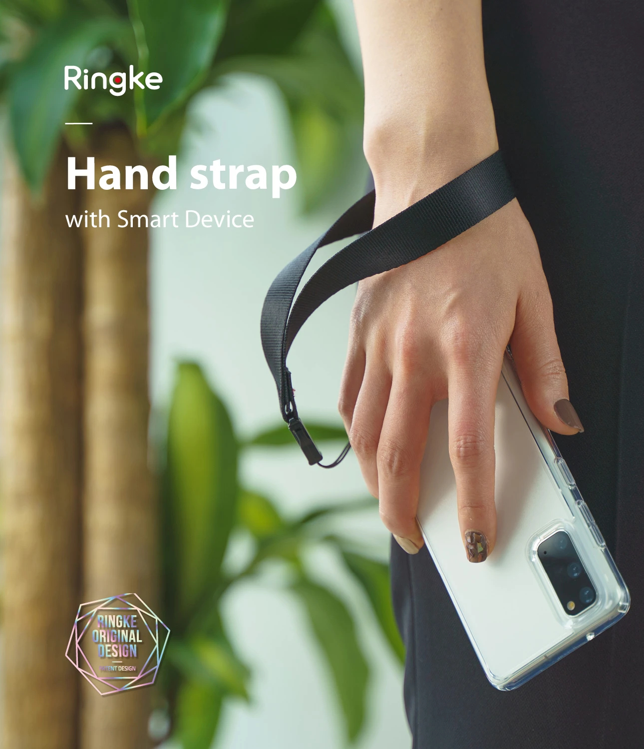 Dây đeo cổ tay Ringke Hand Strap Hàn Quốc - Made in Korea