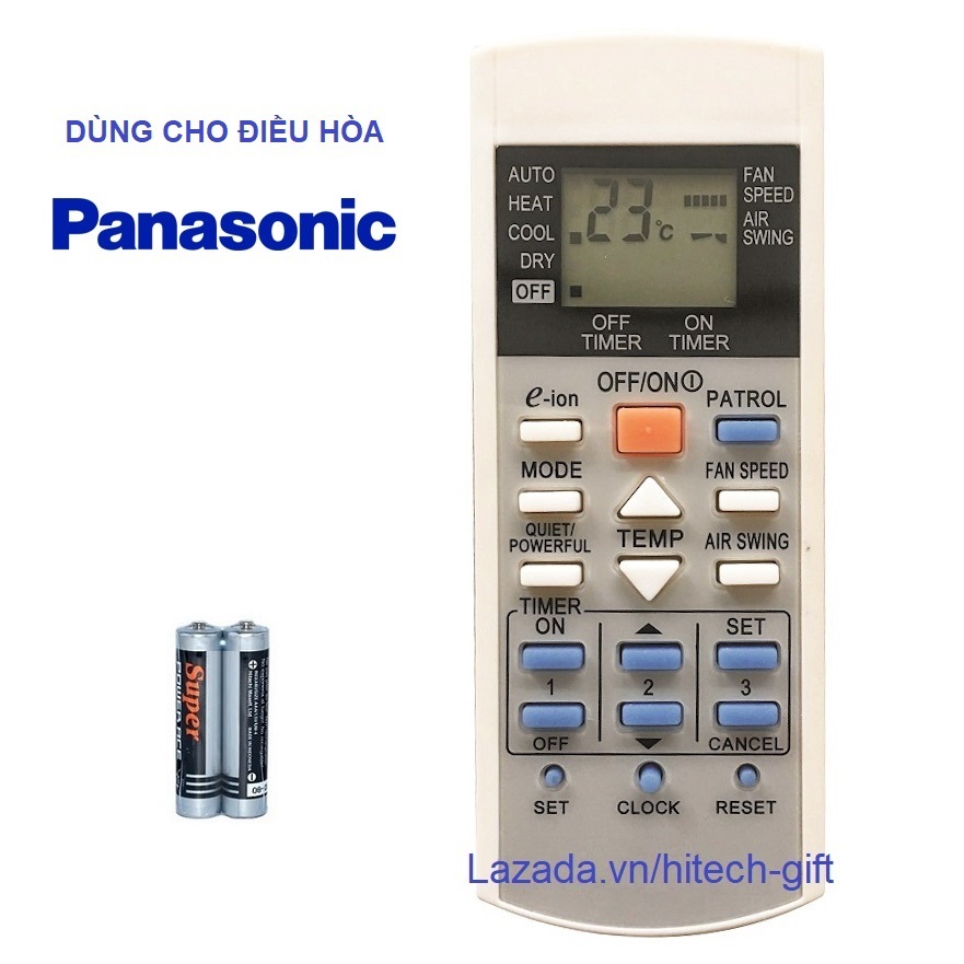 Remote Điều Khiển Máy Lạnh Panasonic Điều Hòa e-ion A75C2817 Kèm Pin AAA