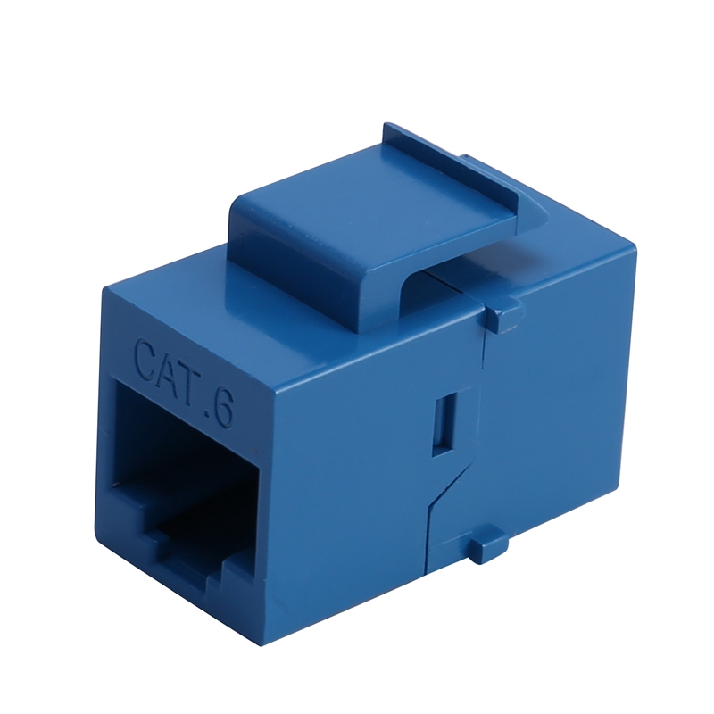10Pcs RJ45 Connector Keystone Jack Cat6 Extension Coupler Ethernet Network LAN Cat 6 Coupler Jacks Extend Adapter
