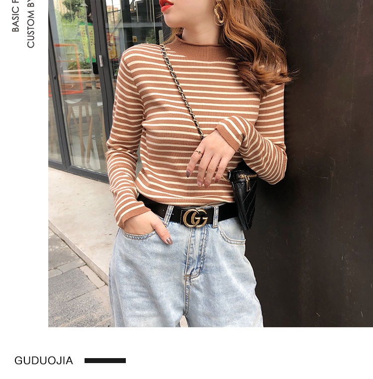 Áo Len Nữ Cổ Cao 3 Phân Kiểu Dáng Hàn Quốc Tôn Dáng