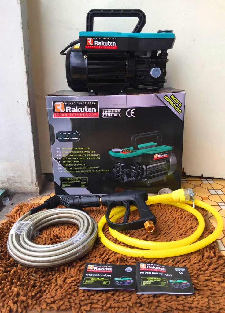 Máy rửa xe Rakuten nhật bản 2100w
