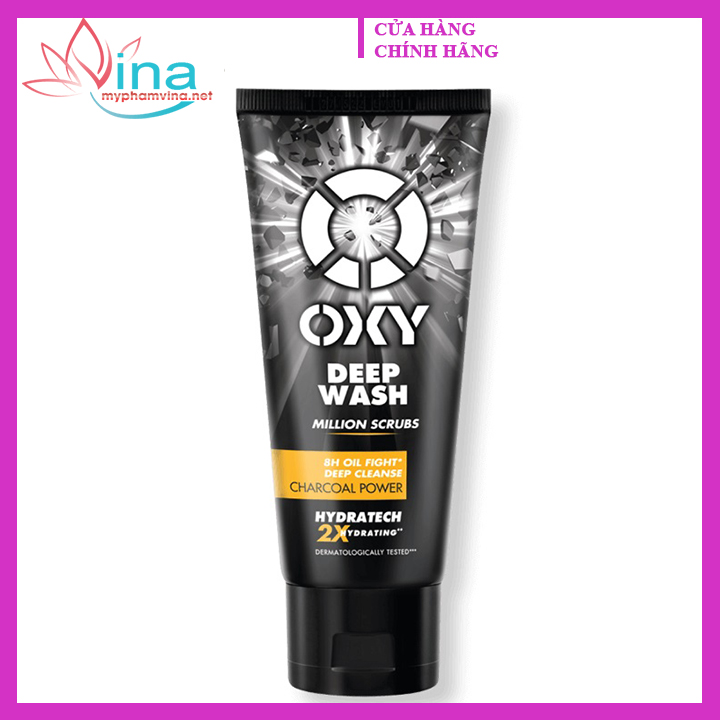 [HCM]Kem rửa mặt OXY Deep Wash Scrub Formula có hạt làm sạch sâu đánh bay nhờn tút sáng da 100ml