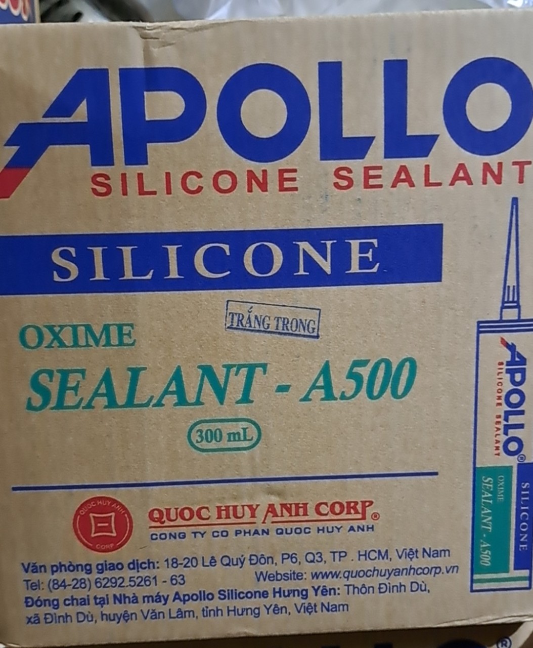 1 thùng Keo silicon Apollo các loại A100, A200, A300, A500
