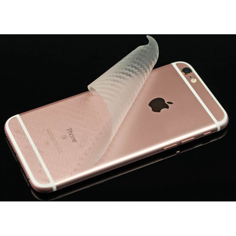 Miếng dán bảo vệ lưng máy carbon - cho dòng máy iphone