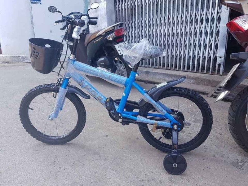 xe đạp trẻ em 16inch thể thao (màu xanh)