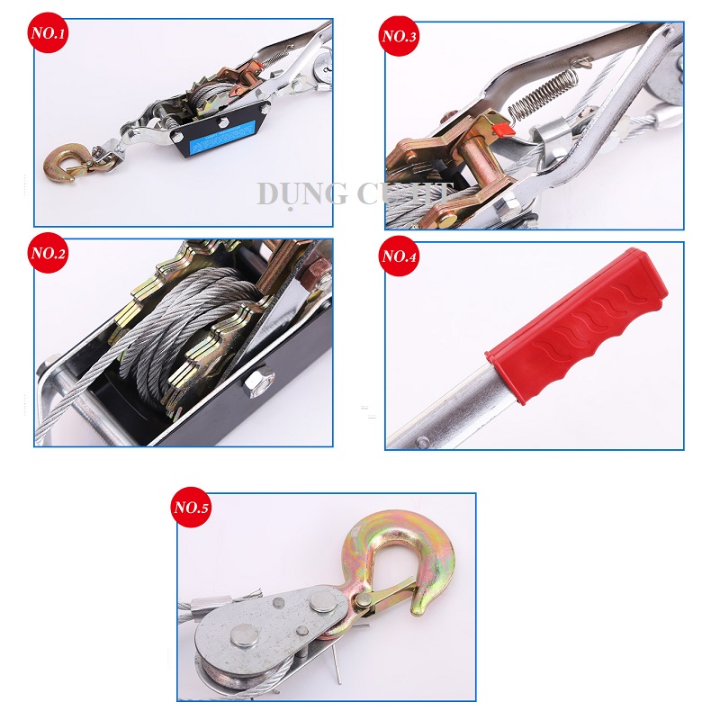 Pa lăng lắc tay cáp - Tời cứu hộ