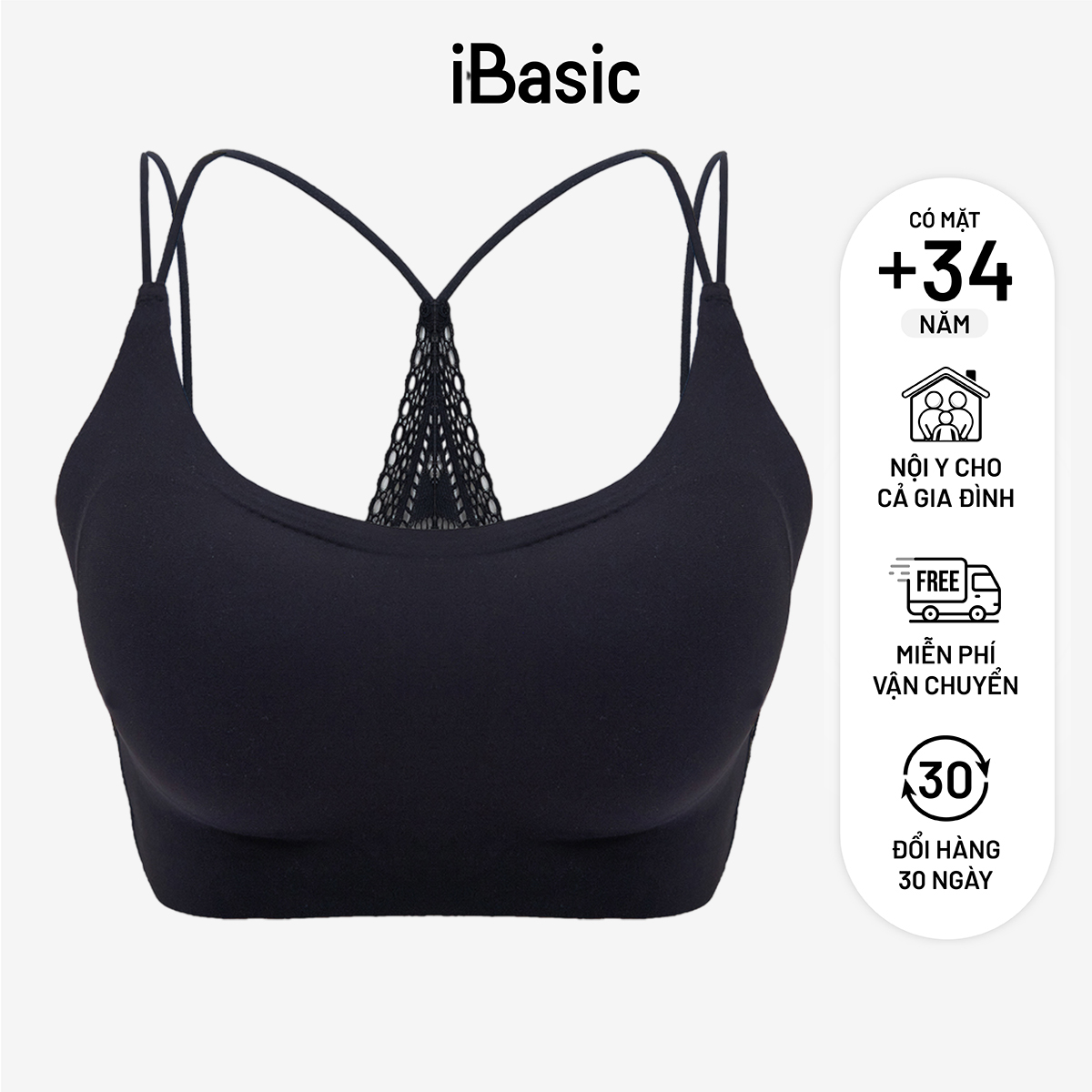 Áo bralette iBasic không gọng mút mỏng BRAW153