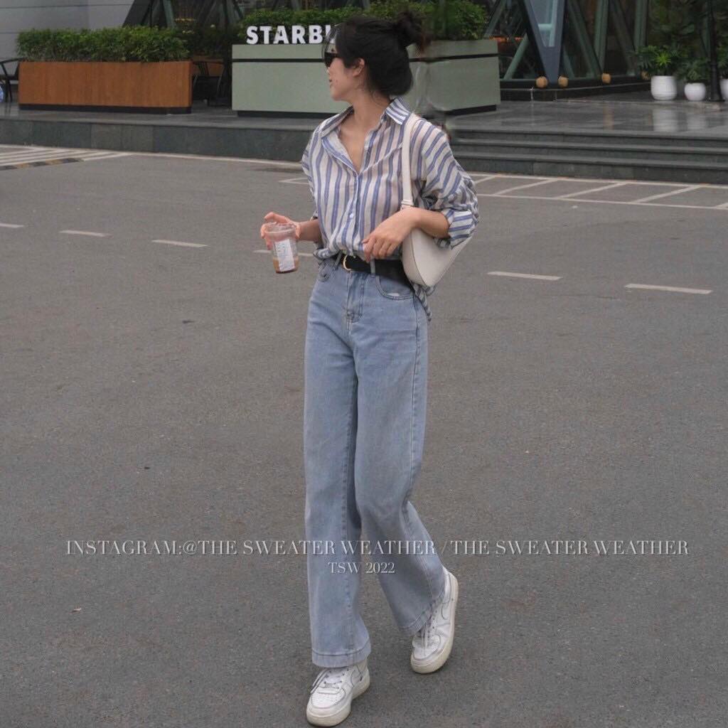 ÁO SƠ MI SỌC FORM RỘNG