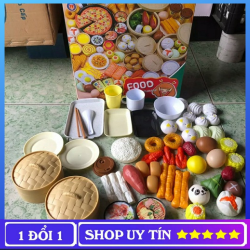 Đồ Chơi Nhà Bếp Nấu Ăn 84 Món Cho Bé - Hình Dáng Sinh Động, Màu Sắc Chân Thật Tựa Như Một Gian Bếp Xinh Xắn Thực Thụ