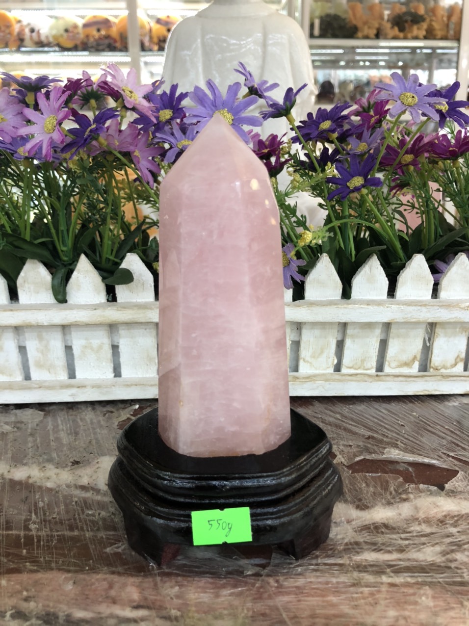 Trụ đá phong thủy trấn trạch đá thạch anh hồng