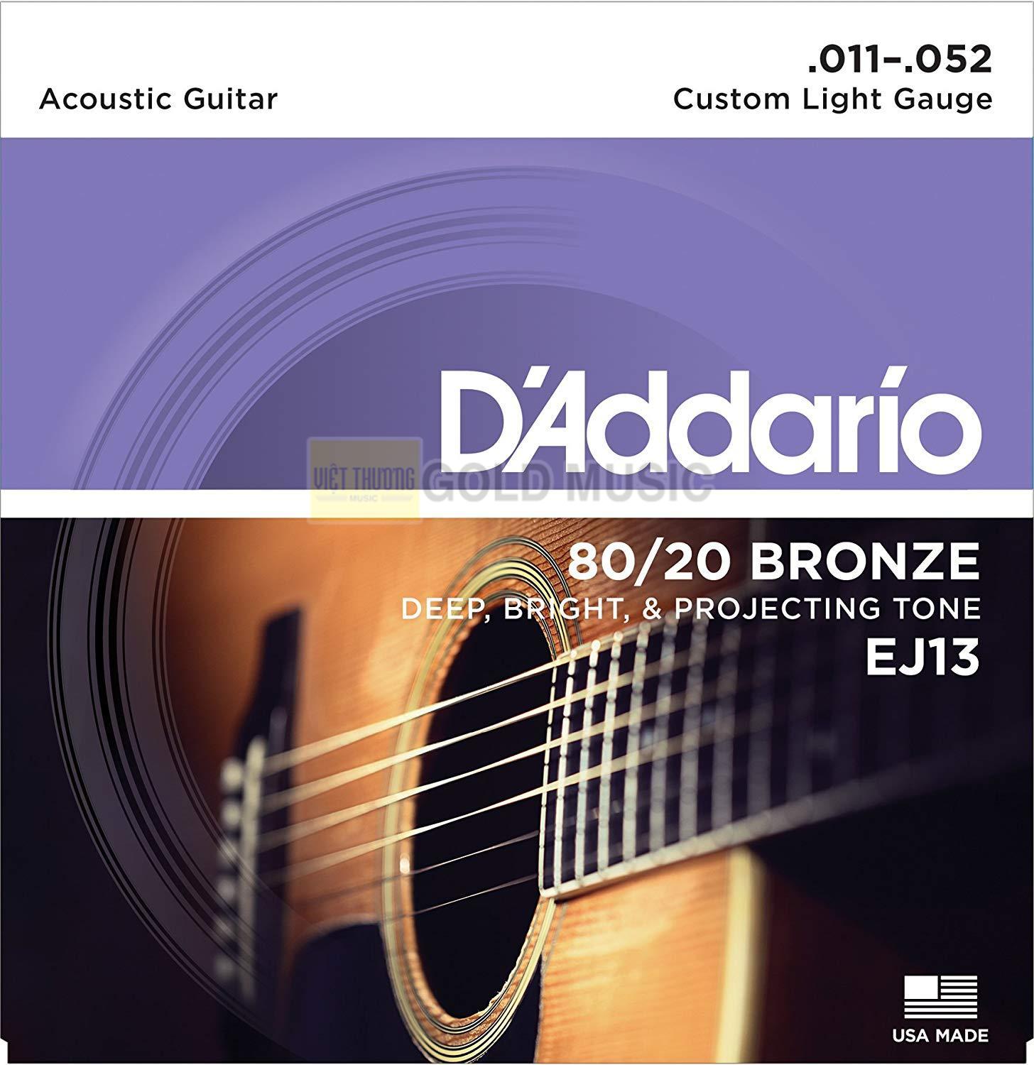 Dây đàn guitar acoustic - d'addario ej13