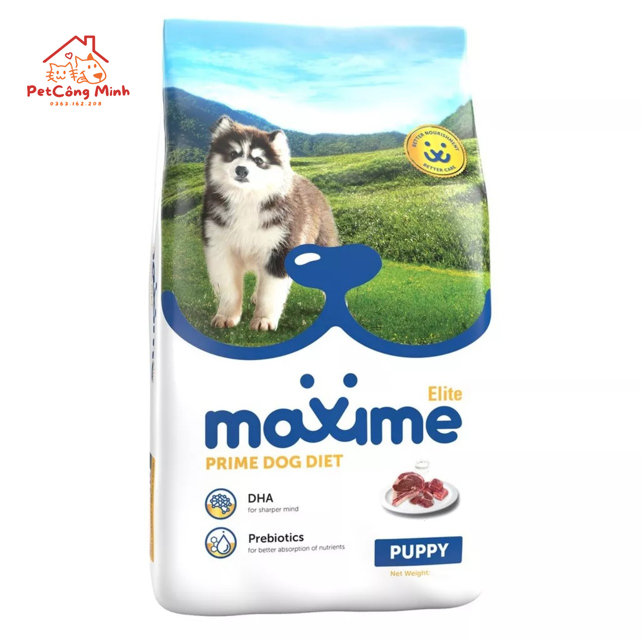 Hạt cho mèo,chó Maxime gói 1kg