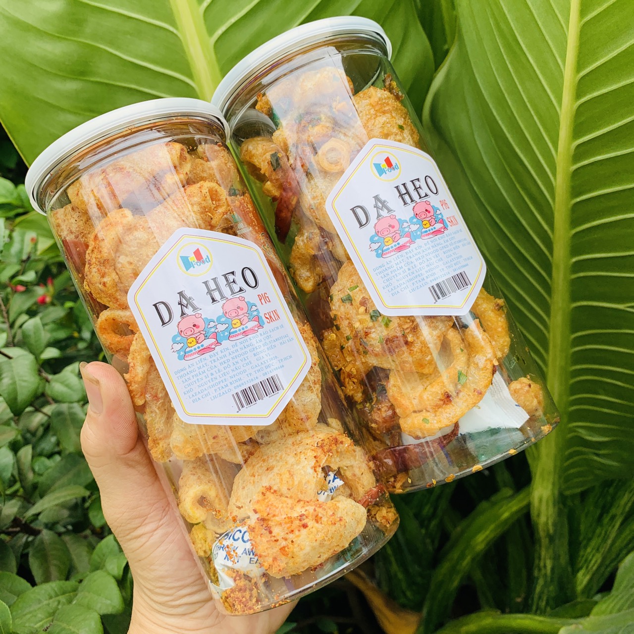 Da heo tỏi/ da heo mắm hành 180.gram