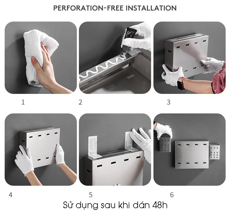 Kệ đựng dao đũa inox 304 cao cấp