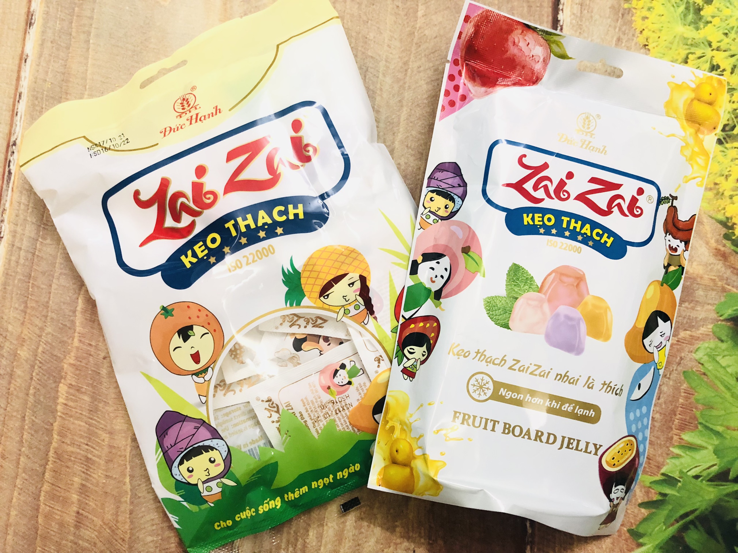 Kẹo thạch zai zai vuông gói 350 gram