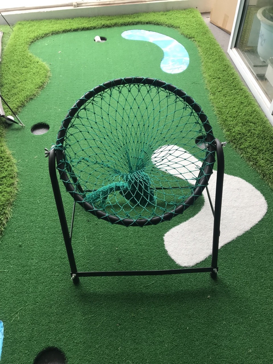 Lưới tập chip golf - pgm golf cutting practice net màu đen lưới màu xanh