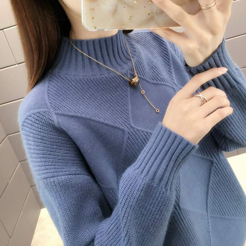 Áo len nữ Hàn Quốc dày dặn, áo len lông cừu 3 phân freesize