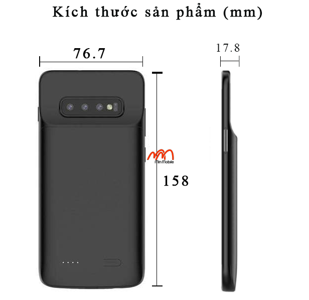 Ốp lưng kiêm sạc dự phòng Samsung S10 Plus 5000mAh