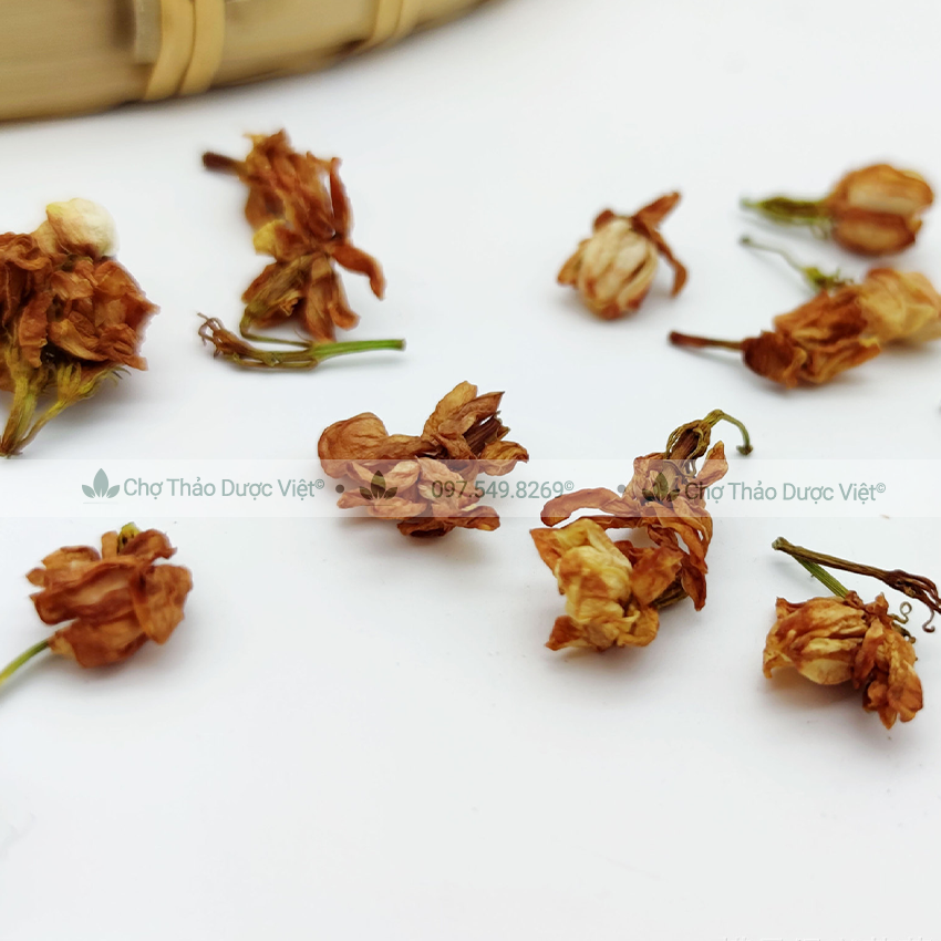 Hoa nhài sấy khô 100g ( Trà lài bông nở to, thơm tạo mùi hương cho các món chè) - Chợ Thảo Dược Việt