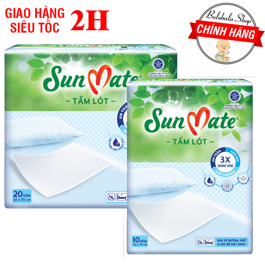 Tấm lót Sunmate 10/20 miếng (45x70 cm)