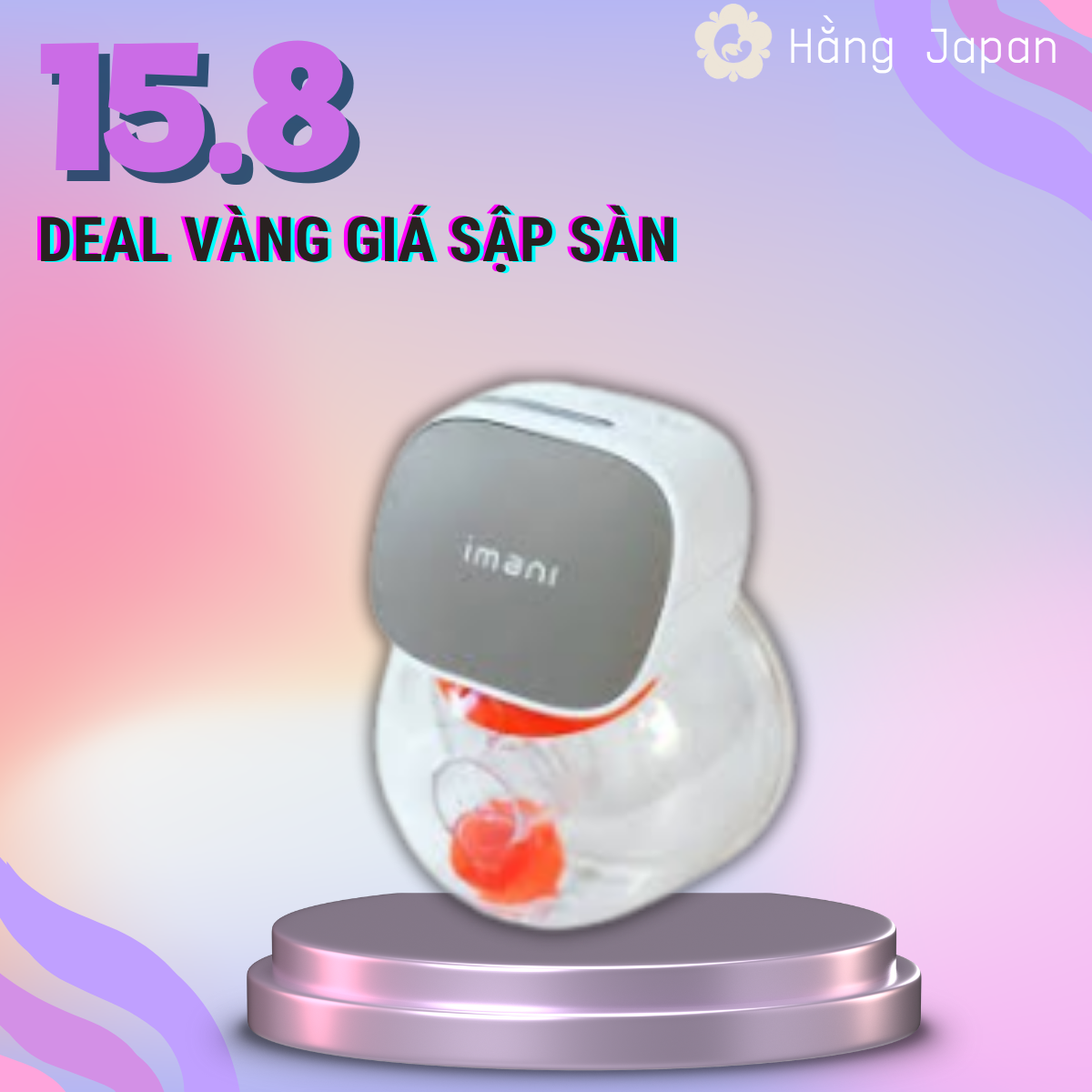 Máy hút sữa imani i2 plus không dây phểu size 25 - bh 12 tháng chính hãng
