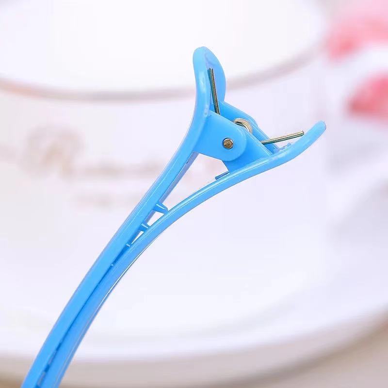 Kẹp tóc mỏ vịt nhựa trơn dễ sử dụng combo 10 cái