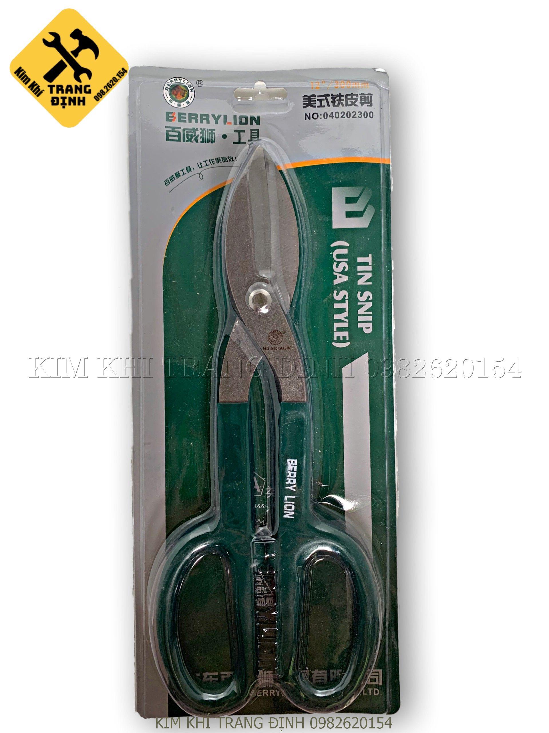 Kéo Cắt Tôn Berrylion 12/300mm ( Kéo Cắt Thạch Cao Kéo Cắt Lưới)