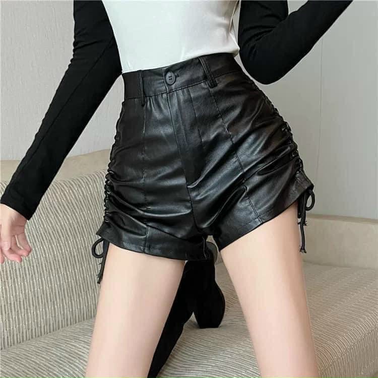 Quần short da rút dây 2 bên đủ size l