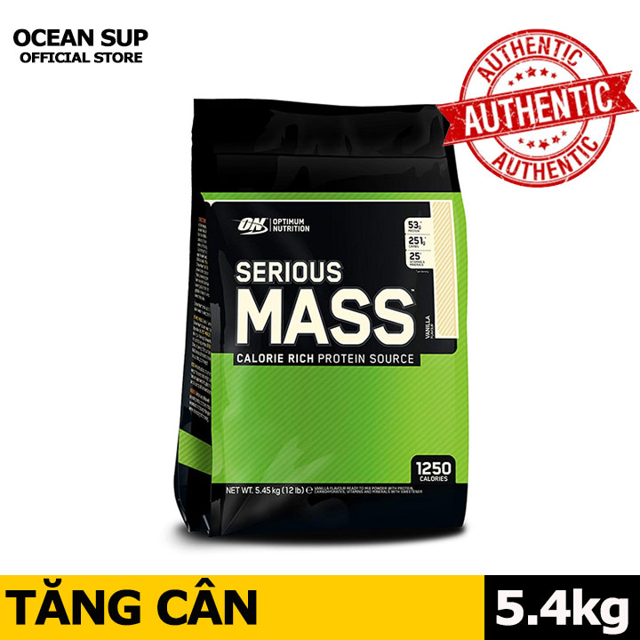 Sữa Tăng Cân ON SERIOUS MASS Tăng Cân Tăng Cơ Bịch 12lbs (5.44kg)