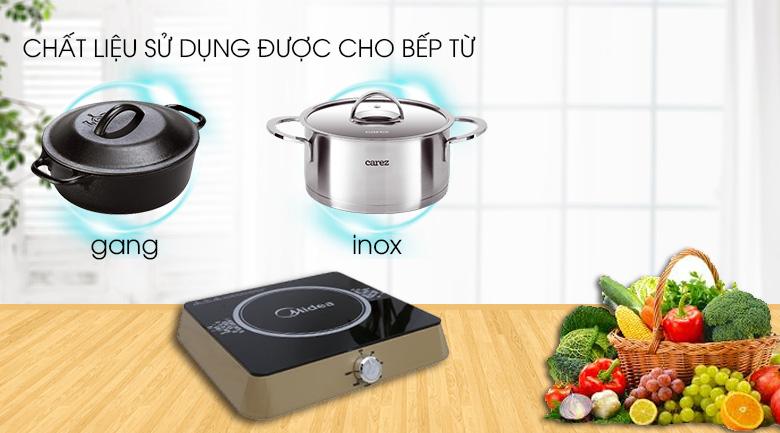 Bếp từ Midea MI-K1917EF(G) đen vàng