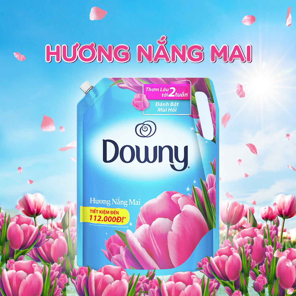 Túi nước xả vải downy 2,2l hương nắng mai