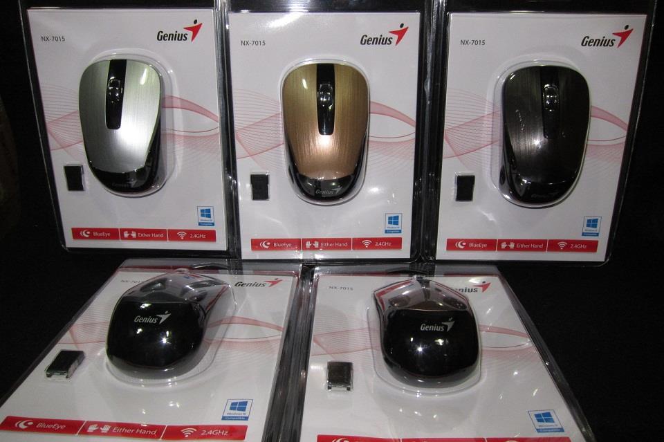 Chuột không dây Genius NX-7015 (Đen phối Bạc)